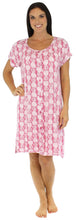 Load image into Gallery viewer, bSoft Women&#39;s Bamboo Jersey Button Up Sleep Dress Pajama

