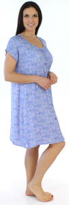 bSoft Women's Bamboo Jersey Button Up Sleep Dress Pajama