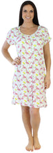 Load image into Gallery viewer, bSoft Women&#39;s Bamboo Jersey Button Up Sleep Dress Pajama
