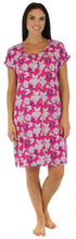 Load image into Gallery viewer, bSoft Women&#39;s Bamboo Jersey Button Up Sleep Dress Pajama
