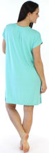 Load image into Gallery viewer, bSoft Women&#39;s Bamboo Jersey Button Up Sleep Dress Pajama
