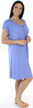 Load image into Gallery viewer, bSoft Women&#39;s Bamboo Jersey Button Up Sleep Dress Pajama
