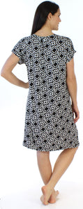 bSoft Women's Bamboo Jersey Button Up Sleep Dress Pajama