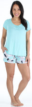 Load image into Gallery viewer, bSoft Women&#39;s Bamboo Jersey Short Sleeve Top and Shorts Pajama Set
