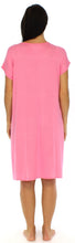 Load image into Gallery viewer, bSoft Women&#39;s Bamboo Jersey Button Up Sleep Dress Pajama
