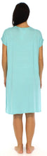 Load image into Gallery viewer, bSoft Women&#39;s Bamboo Jersey Button Up Sleep Dress Pajama
