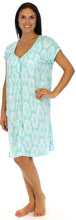 Load image into Gallery viewer, bSoft Women&#39;s Bamboo Jersey Button Up Sleep Dress Pajama
