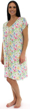 Load image into Gallery viewer, bSoft Women&#39;s Bamboo Jersey Button Up Sleep Dress Pajama
