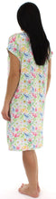 Load image into Gallery viewer, bSoft Women&#39;s Bamboo Jersey Button Up Sleep Dress Pajama
