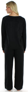Frankie & Johnny Women's Fleece Long Sleeve Pajama Set