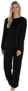 Frankie & Johnny Women's Fleece Long Sleeve Pajama Set