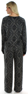 Frankie & Johnny Women's Fleece Long Sleeve Pajama Set