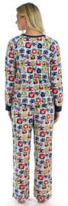 Frankie & Johnny Women's Fleece Long Sleeve Pajama Set