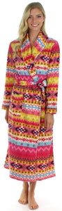 Frankie & Johnny Women's Fleece Long Robe