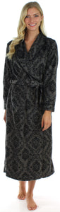 Frankie & Johnny Women's Fleece Long Robe