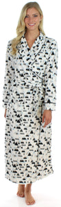 Frankie & Johnny Women's Fleece Long Robe