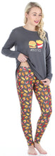 Load image into Gallery viewer, Frankie &amp; Johnny Women’s Knit Food Themed Tunic and Leggings Pajamas Set
