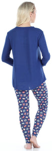 Frankie & Johnny Women’s Knit Food Themed Tunic and Leggings Pajamas Set
