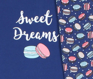 Frankie & Johnny Women’s Knit Food Themed Tunic and Leggings Pajamas Set