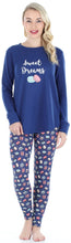 Load image into Gallery viewer, Frankie &amp; Johnny Women’s Knit Food Themed Tunic and Leggings Pajamas Set
