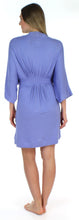 Load image into Gallery viewer, Pajama Heaven Women&#39;s Bamboo Jersey Short Wrap Robe with Pockets
