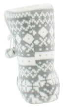 Load image into Gallery viewer, PajamaMania Women’s Fleece Slipper Boots with Rubber Soles
