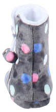 Load image into Gallery viewer, PajamaMania Women’s Fleece Slipper Boots with Rubber Soles
