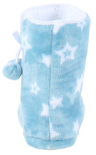 Load image into Gallery viewer, PajamaMania Women’s Fleece Slipper Boots with Rubber Soles
