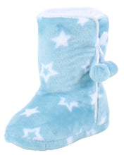 Load image into Gallery viewer, PajamaMania Women’s Fleece Slipper Boots with Rubber Soles
