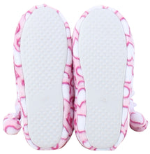 Load image into Gallery viewer, PajamaMania Women’s Fleece Slipper Boots with Rubber Soles
