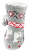 Load image into Gallery viewer, PajamaMania Women’s Fleece Slipper Boots with Rubber Soles

