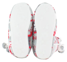 Load image into Gallery viewer, PajamaMania Women’s Fleece Slipper Boots with Rubber Soles
