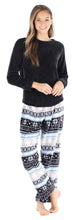 Load image into Gallery viewer, PajamaMania Women’s Fleece Long Sleeve Pajama Set
