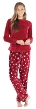 Load image into Gallery viewer, PajamaMania Women’s Fleece Long Sleeve Pajama Set
