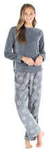 Load image into Gallery viewer, PajamaMania Women’s Fleece Long Sleeve Pajama Set
