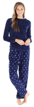 Load image into Gallery viewer, PajamaMania Women’s Fleece Long Sleeve Pajama Set
