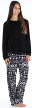 Load image into Gallery viewer, PajamaMania Women’s Fleece Long Sleeve Pajama Set

