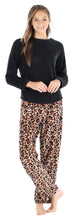 Load image into Gallery viewer, PajamaMania Women’s Fleece Long Sleeve Pajama Set
