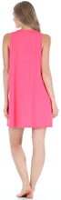 Load image into Gallery viewer, PajamaMania Women&#39;s Stretchy Knit Sleeveless Nightgown Beach Cover Up Sleep Dress Pajama
