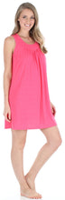 Load image into Gallery viewer, PajamaMania Women&#39;s Stretchy Knit Sleeveless Nightgown Beach Cover Up Sleep Dress Pajama
