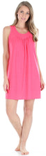 Load image into Gallery viewer, PajamaMania Women&#39;s Stretchy Knit Sleeveless Nightgown Beach Cover Up Sleep Dress Pajama
