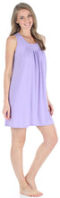 Load image into Gallery viewer, PajamaMania Women&#39;s Stretchy Knit Sleeveless Nightgown Beach Cover Up Sleep Dress Pajama
