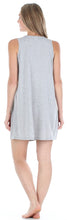 Load image into Gallery viewer, PajamaMania Women&#39;s Stretchy Knit Sleeveless Nightgown Beach Cover Up Sleep Dress Pajama
