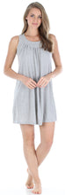 Load image into Gallery viewer, PajamaMania Women&#39;s Stretchy Knit Sleeveless Nightgown Beach Cover Up Sleep Dress Pajama
