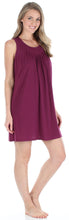 Load image into Gallery viewer, PajamaMania Women&#39;s Stretchy Knit Sleeveless Nightgown Beach Cover Up Sleep Dress Pajama
