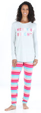 Load image into Gallery viewer, Sleepyheads Women’s Knit Long Sleeve Tunic Top and Leggings Pajama Set
