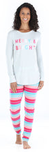 Load image into Gallery viewer, Sleepyheads Women’s Knit Long Sleeve Tunic Top and Leggings Pajama Set
