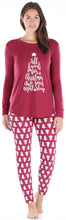 Load image into Gallery viewer, Sleepyheads Women’s Knit Long Sleeve Tunic Top and Leggings Pajama Set
