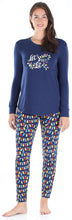 Load image into Gallery viewer, Sleepyheads Women’s Knit Long Sleeve Tunic Top and Leggings Pajama Set
