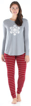 Load image into Gallery viewer, Sleepyheads Women’s Knit Long Sleeve Tunic Top and Leggings Pajama Set
